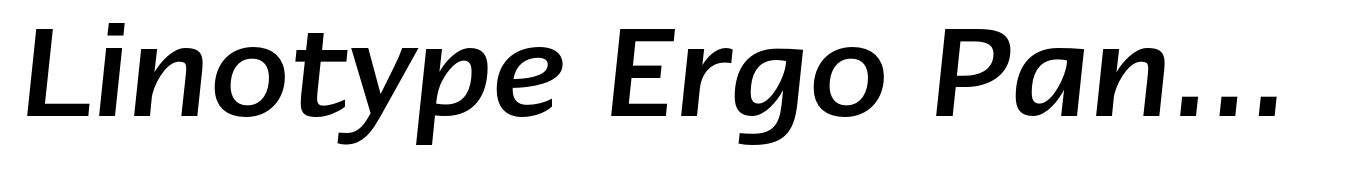 Linotype Ergo Paneuropean Medium Italic